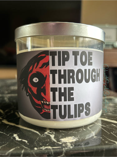 3 wick candle: TipToe through the tulips