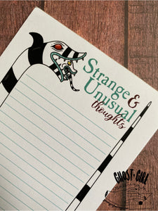 Magnetic Note Pad: Strange and Unusual thoughts