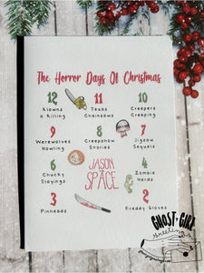 Holiday Greeting Card: 12 Horror Days of Christmas