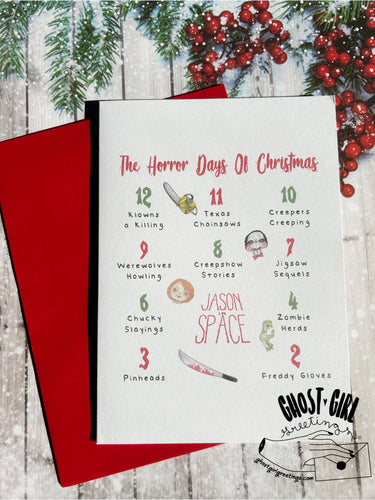 Holiday Greeting Card: 12 Horror Days of Christmas