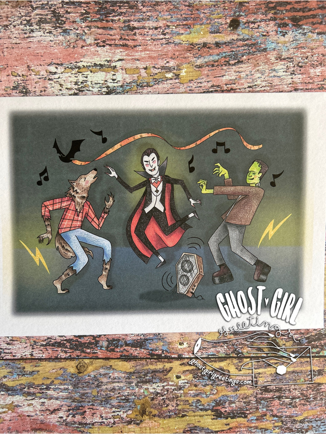 Halloween Greeting Card: Graveyard Smash