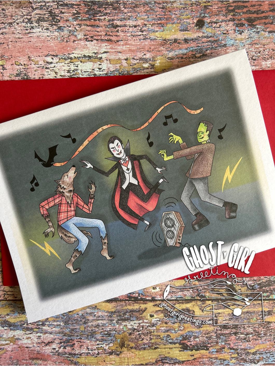 Halloween Greeting Card: Graveyard Smash