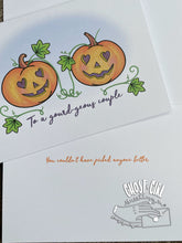 Load image into Gallery viewer, Wedding/Engagement Card: Gourd-geous Couple