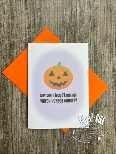 Any occasion Halloween Card: Horror movies