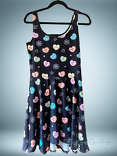 Load image into Gallery viewer, Skater Dress- Spooky Heart Candy