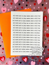 Load image into Gallery viewer, Love and Friendship Cards: Just my type