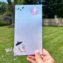 Load image into Gallery viewer, Magnetic Note Pad: Summerween Ghosts