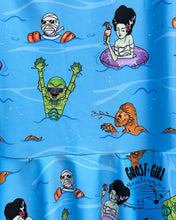 Load image into Gallery viewer, Skater Dress- Monster Pool Party