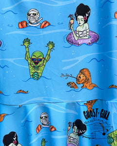 Skater Dress- Monster Pool Party