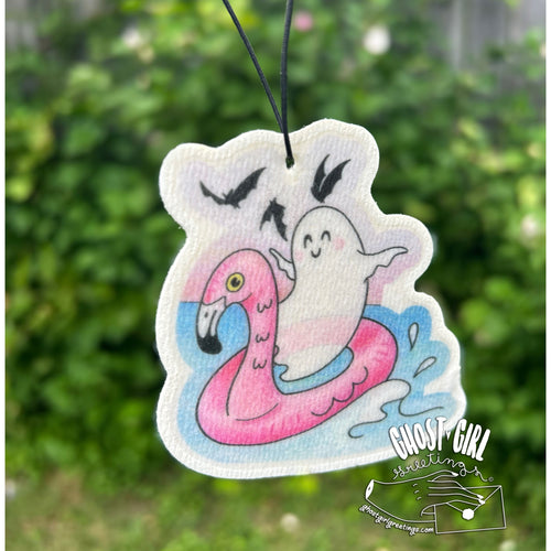 Air Freshener: Flamingo Ghost (Tropical Tiki Scent)