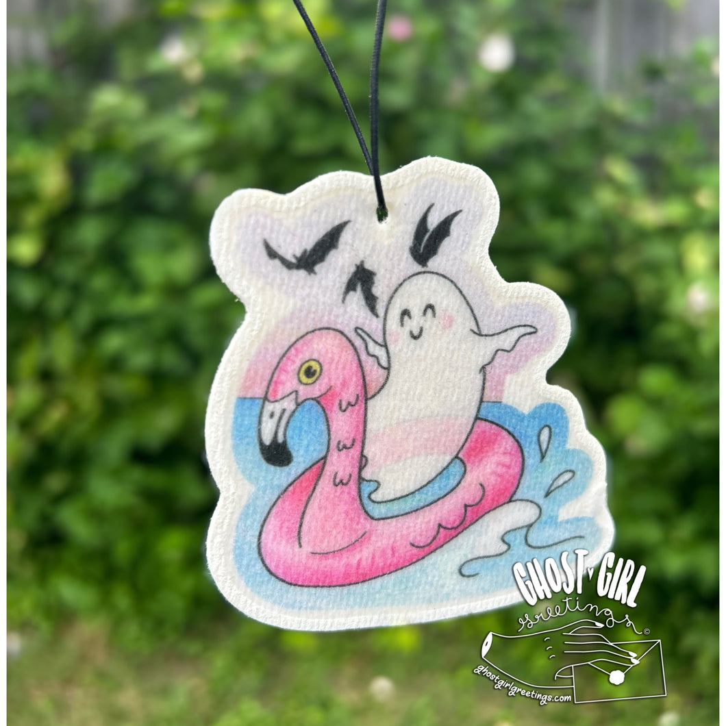 Air Freshener: Flamingo Ghost (Tropical Tiki Scent)