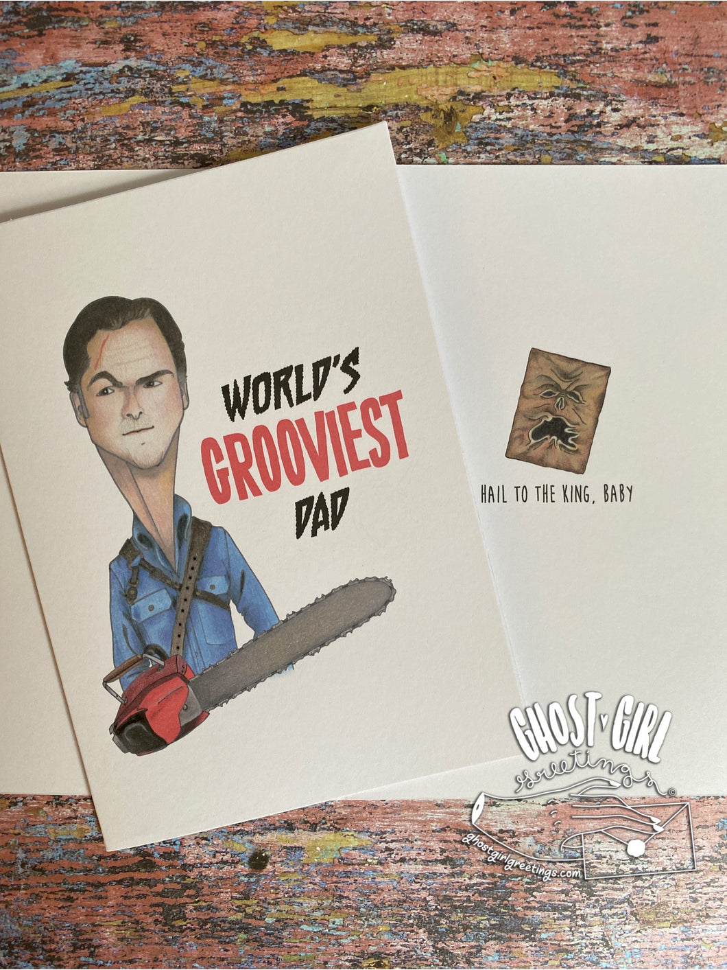 Fathers Day Card/ Cards for Dad: Worlds Grooviest Dad