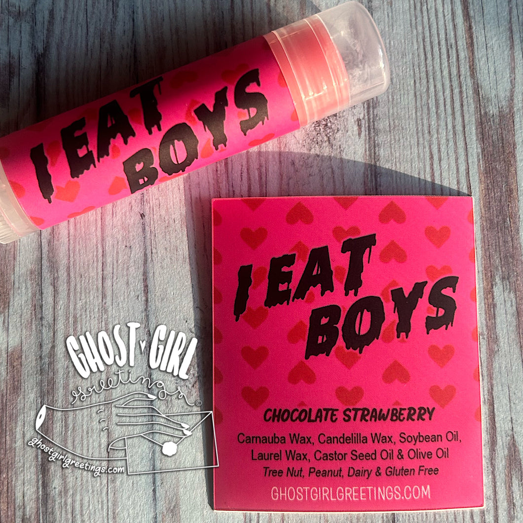 Vegan Lip Balm: I eat boys
