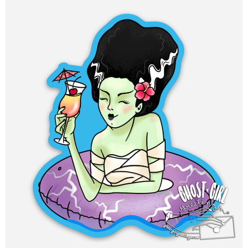 Sticker: Monster Pool Party- Bride