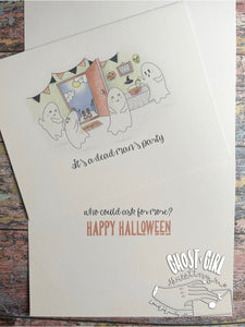 Halloween Greeting Card: Dead Man’s Party