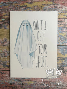 Halloween Greeting card: Get your Ghost
