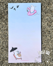 Load image into Gallery viewer, Magnetic Note Pad: Summerween Ghosts