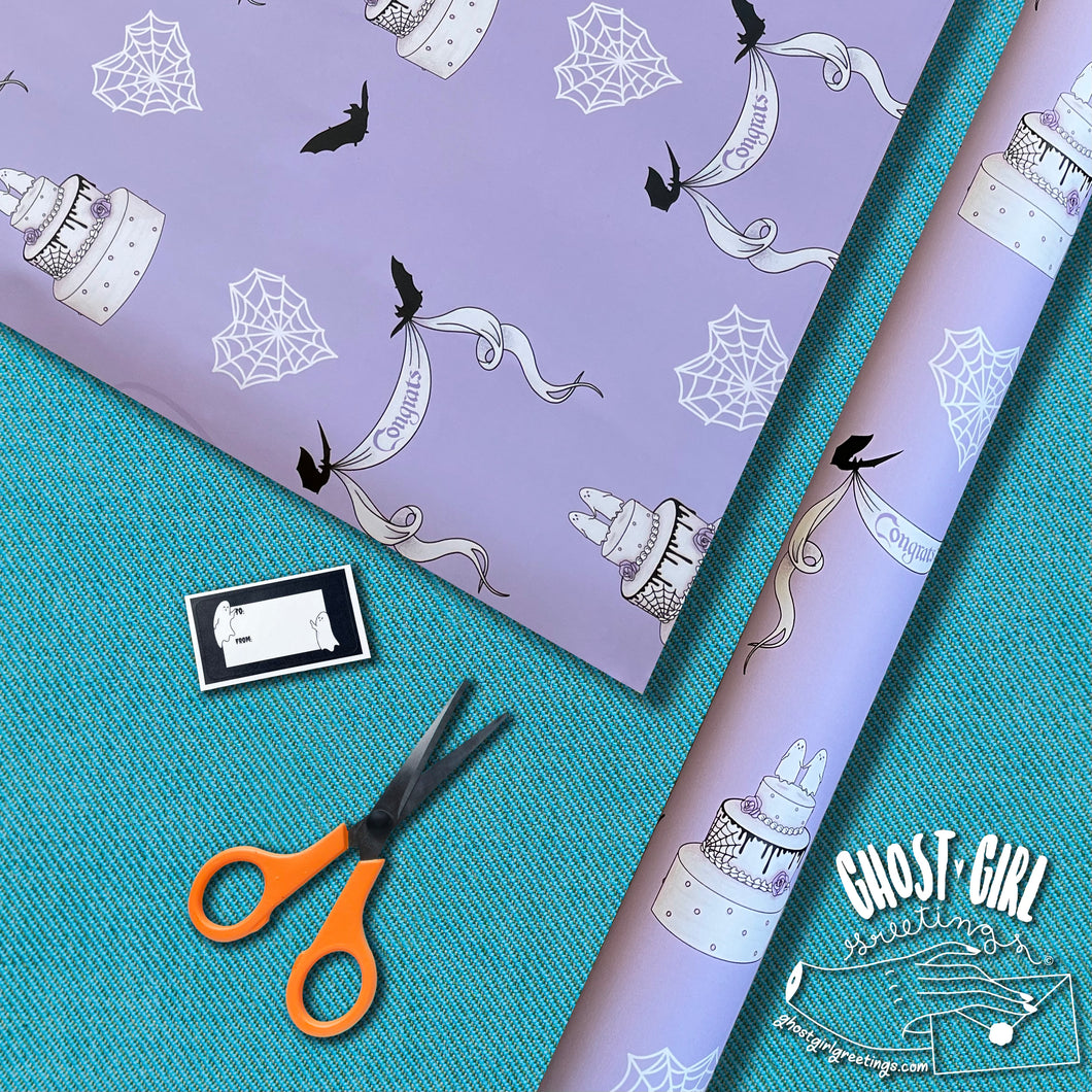 Gift Wrap Sheet-Wedding Ghosts