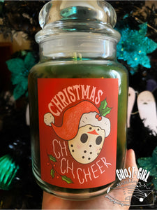 Glass Jar Candle: Christmas Ch Ch Cheer