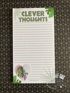 Magnetic Note Pad: Clever Thoughts