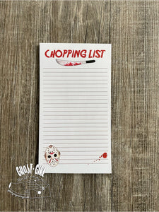 Magnetic Note Pad: Chopping List