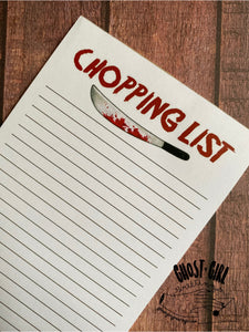 Note Pad: Chopping List