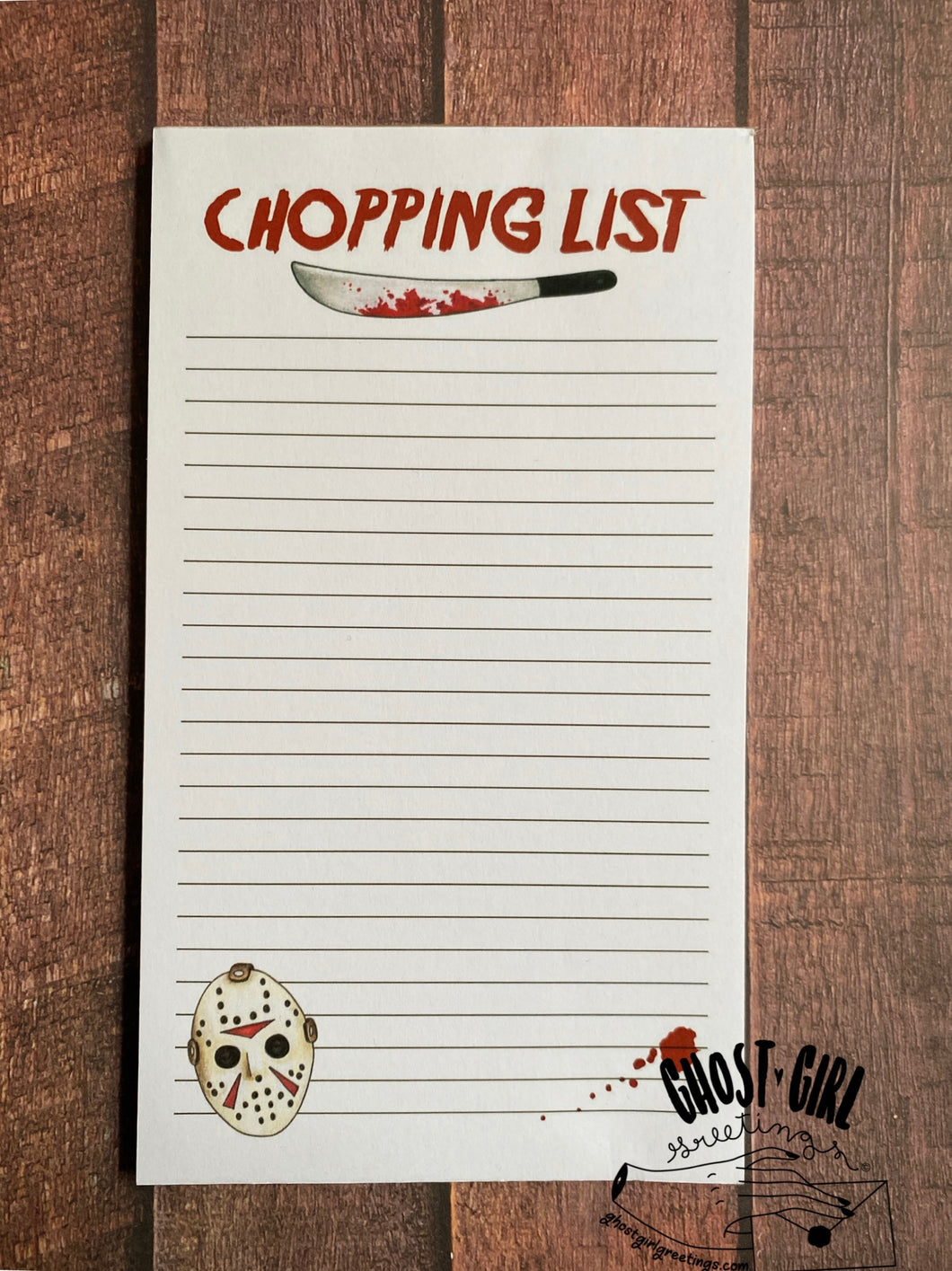 Note Pad: Chopping List