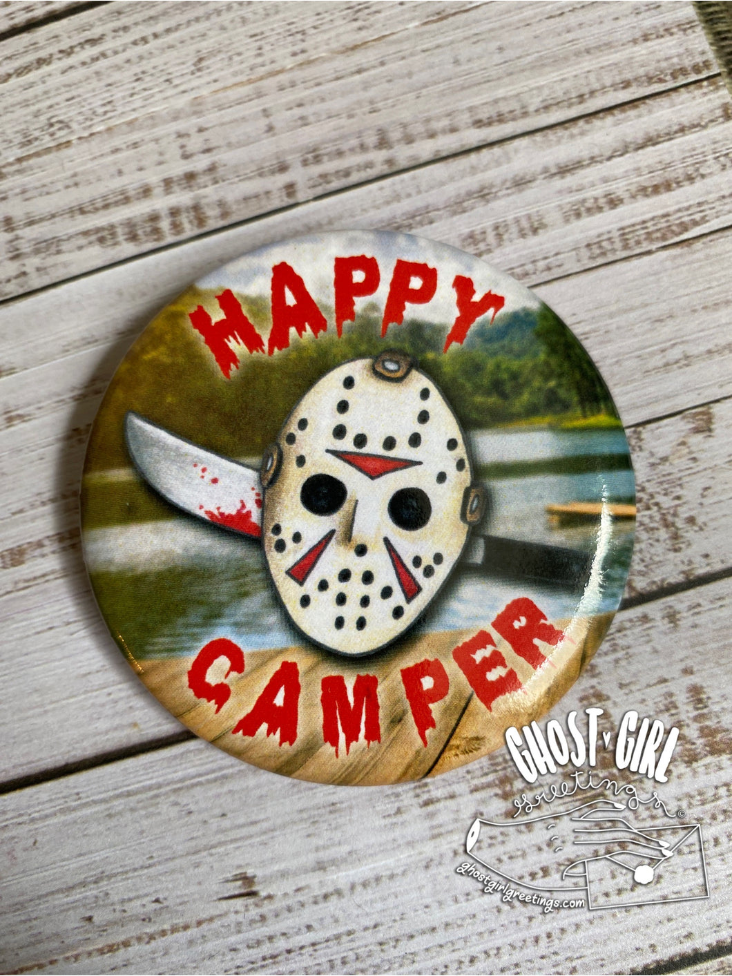 Button: Happy Camper