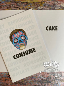 Birthday Card: Consume Cake