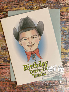 Birthday Card: Drive-In Totals