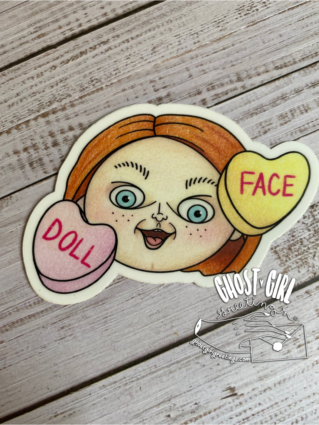 Sticker: Doll Face