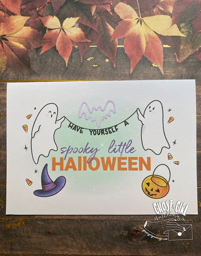 Halloween Greeting Card: Spooky Little Halloween