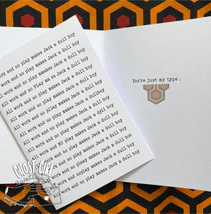 Love and Friendship Cards: Just my type