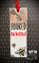 Load image into Gallery viewer, Hooked on books: Bookmark