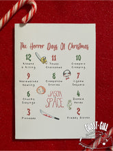 Load image into Gallery viewer, Holiday Greeting Card: 12 Horror Days of Christmas