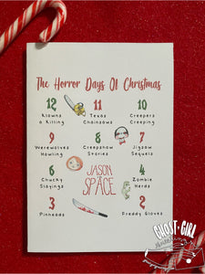 Holiday Greeting Card: 12 Horror Days of Christmas