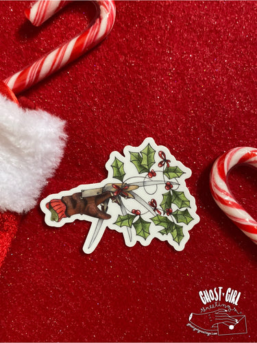 Sticker: Gloves and Holly