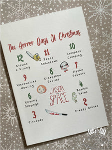 Holiday Greeting Card: 12 Horror Days of Christmas