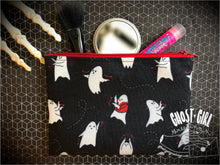 Load image into Gallery viewer, Thrilling Ghosts Cosmetic Bag - Ghosts dancing 