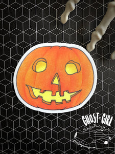 Vinyl Sticker: Pumpkin