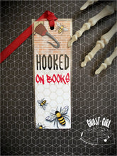Load image into Gallery viewer, Hooked on books: Bookmark