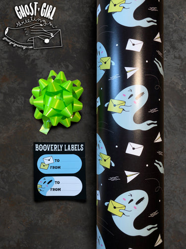 Sold out Gift Wrap Set- Booverly the Ghost