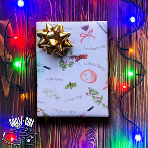 Gift Wrap Sheet- Horror Days of Christmas