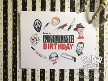 Load image into Gallery viewer, Birthday card: killer birthday